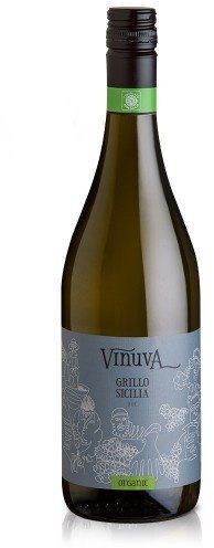 Вино Vinuva, Grillo Terre Siciliane DOC, Sicilia, Organic, белое сухое, 0.75 л (PRV8003625003595) 793739 фото