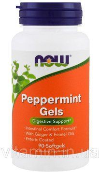 NOW Foods Peppermint Gels 90 gel caps (Перечная мята) 417185 фото