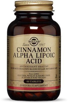 Solgar Cinnamon Alpha-Lipoic Acid Солгар Альфа-ліпоєва кислота і кориця 60 таблеток 496813 фото