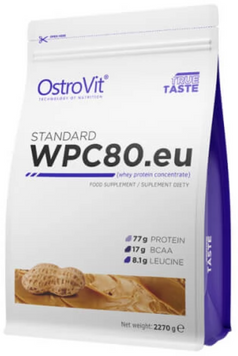 Протеин OstroVit Standard WPC80.eu 2270 g /75 servings/ Penaut Butter 392008 фото