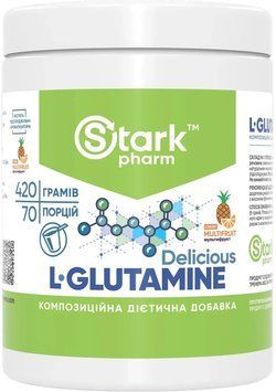 Амінокислота для спорту Stark Pharm L-Glutamine Delicious - 420g Multi Fruit 1457989 фото
