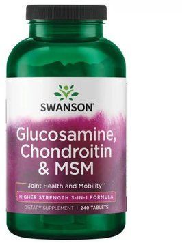 Swanson Glucosamine Chondroitin & Msm - Higher Strength 240 Tablets 1456797 фото