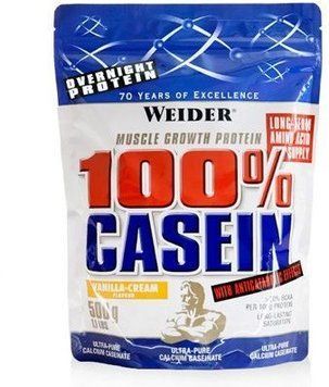 Протеин Weider 100% Casein 500 g /20 servings/ Chocolate 392475 фото