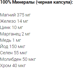 Trec Nutrition 100% Vitamins Minerals Витамины и минералы 60 капсул 1042893 фото