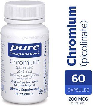 Pure Encapsulations Chromium (picolinate) 200 mcg 60 caps Хром пиколинат 554051 фото