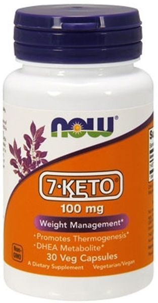 Now Foods 7-KETO, 100 mg, 60 Veg Capsules (NF3013) 684882 фото