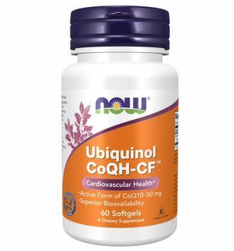 Now Foods CoQH-CF Ubiquinol - 60 Softgels 1449896 фото