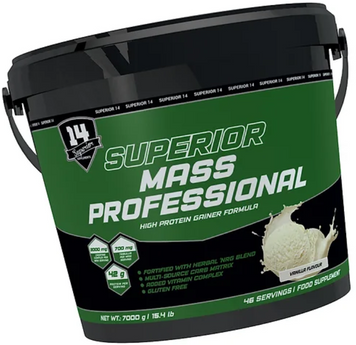 Гейнер Superior Mass Professional 7000 g / 46 послуг / Vanilla 1116418 фото