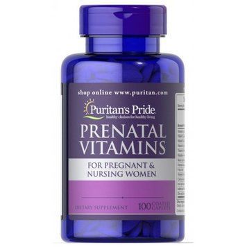 Puritan's Pride Prenatal Vitamins 100 caps Вітаміни для вагітних 519249 фото