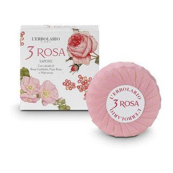 L'Erbolario 3 Rosa Sapone Profumato Мило для тіла 100 g 886569 фото