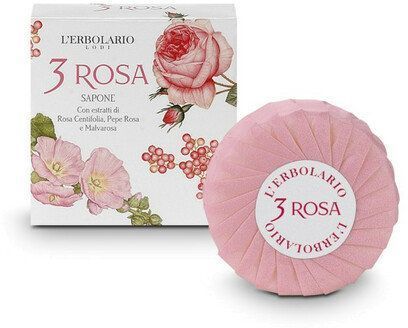 L'Erbolario 3 Rosa Sapone Profumato Мыло для тела 100 g 886569 фото