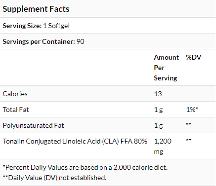 Natrol Tonalin CLA, 1.200 mg, 90 Softgels (NTL-00864) 722225 фото