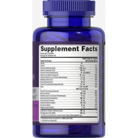 Puritan's Pride Prenatal Vitamins 100 caps Витамины для беременных 519249 фото