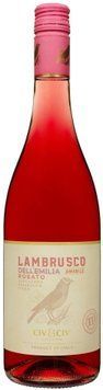 Напівгристе вино Civ&Civ Lambrusco dell'emilia Rosato Amabile рожеве напівсолодке 0.75 л (FSH_8001929316960) 1396209 фото
