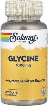 Solaray Glycine Free Form 1000mg - 60 Veg Capsules 1452834 фото