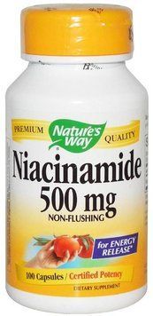Nature's Way Niacinamide 500 mg 100 Caps Витамин В3 535162 фото