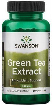 Swanson Green Tea Extract 500 mg Зелений чай екстракт 60 капсул 776281 фото