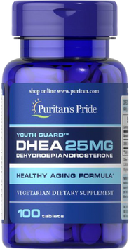 Puritan's Pride DHEA 25 mg ДГЕА 100 таблеток 775731 фото