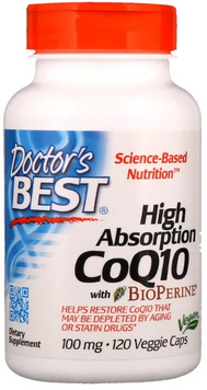 Doctor's Best CoQ10 with BioPerine 100 mg 120 Caps (DRB-00188) 585168 фото