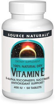 Source Naturals Vitamin E 400 IU D-Alpha Tocopherol - 50 Tablets 1452186 фото