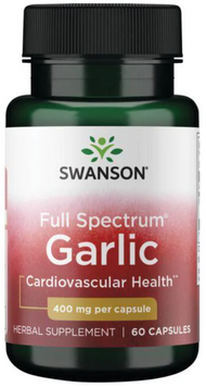 Swanson Garlic 400 mg Часник 60 капсул 1034706 фото