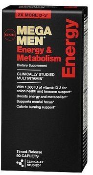 GNC Mega Men Energy and Metabolism 90 caps 460615 фото