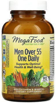 MegaFood Men over 55 One daily Мультивитамины для мужчин 55+ 90 таблеток 897031 фото