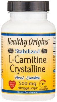 Healthy Origins, L-Carnitine Crystalline, 500 mg, 90 caps (HO41281) 625669 фото