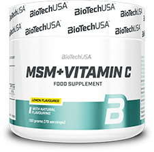 BioTechUSA MSM + Vitamin C 150 g /75 servings/ Lemon 399573 фото