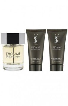 Набір Yves Saint Laurent YSL L`Homme Туалетна вода 100ml + Бальзам після гоління 50ml + Гель для душу 50ml 1240312 фото