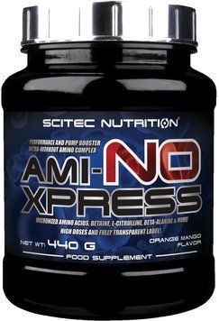 Амінокислота для спорту Scitec Nutrition Ami-NO Xpress 440 g /20 servings/ Orange Mango 387178 фото