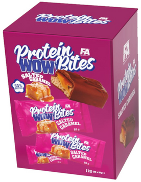 Протеїнові цукерки Fitness authority Wellness Line WOW! Protein Bites 1000 g / 56 servings / salted caramel - peanuts 1082472 фото
