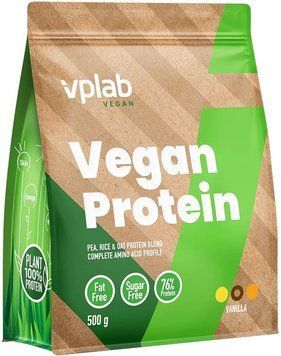 Протеїн VPLab Vegan Protein - 500g Vanilla 1456340 фото