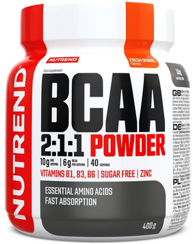 Амінокислота для спорту Nutrend BCAA 2:1:1 Powder 400 g / 40 servings / fresh orange 1101841 фото