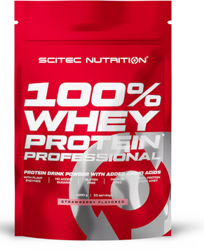 Протеин Scitec Nutrition Whey Protein Professional 1000 g / 33 servings / strawberry 1016676 фото