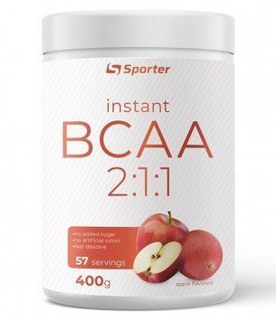 Амінокислота для спорту Sporter Instant BCAA 400 g /57 servings/ Apple 937470 фото