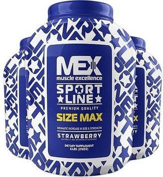 Гейнер MEX Size Max 6800 g /60 servings/ Strawberry 468817 фото