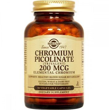 Solgar Chromium Picolinate 200 mcg 90 Vegetable Capsules 496815 фото