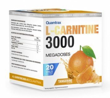 Жиросжигатель Жиросжигатель Quamtrax L-Carnitine 3000 20x25 ml Мандарин 1112731 фото