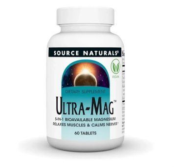 Source Naturals Ultra-Mag 60 tabs Ультра магний и витамин В6 537093 фото