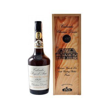 Кальвадос Christian Drouin Calvados Pays d'Auge, 1970, wooden box (0,7 л) (BW5191) 439535 фото