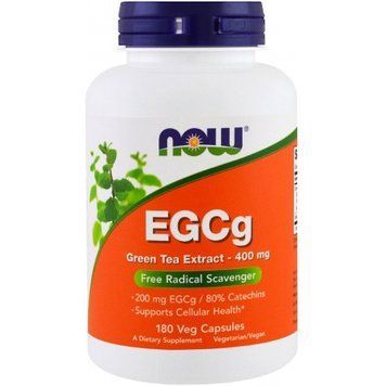 Now Foods EGCg Green Tea Extract 400 mg 180 caps 416610 фото