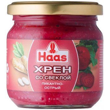 Хрен с красной свеклой Haas (212 мл) 669581 фото