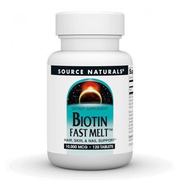 Source Naturals Biotin Fast Melt 10000 mcg - 120 tabs 1470703 фото