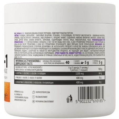 OstroVit Bcaa 8-1-1 200 g /20 servings/ Orange 390678 фото