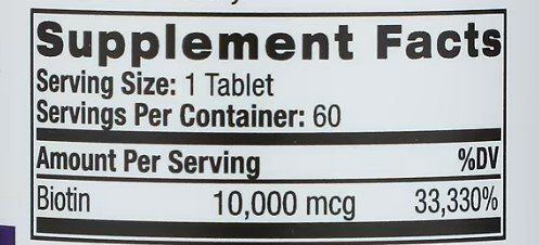 Natrol Biotin Strawberry Flavor 10,000 mcg 60 Tabs Біотин зі смаком полуниці 552340 фото
