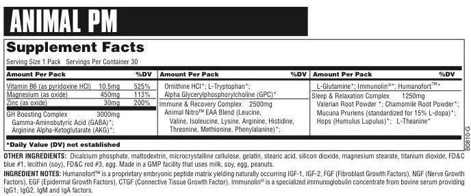 Universal Nutrition Animal PM 30 packs 504470 фото