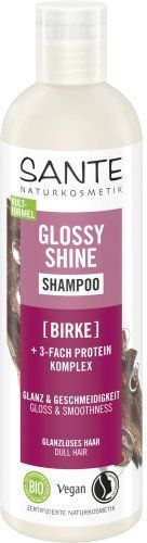 Sante Glossy Shine Shampoo БІО Шампунь для блиску волосся з протеїновим комплексом і березовим листям 250 ml 1308791 фото