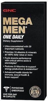 GNC Mega Men One Daily 60 caps 460617 фото