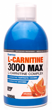 Жиросжигатель Quamtrax L-Carnitine 3000 500 ml / 31 servings / orange 1112732 фото